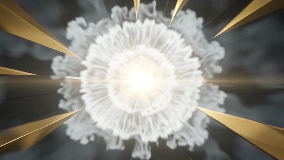Blades converging into logo — SFK brand film still