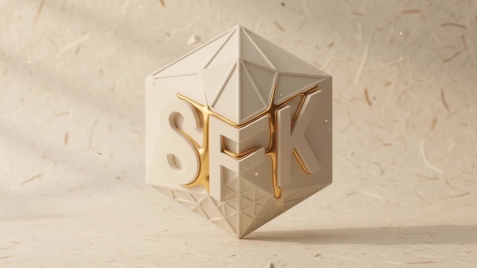 Ceramic emblem shatters and mends — SFK brand film still