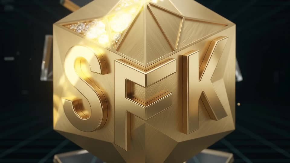 Laser scanning materializes 3D logo — SFK brand film still