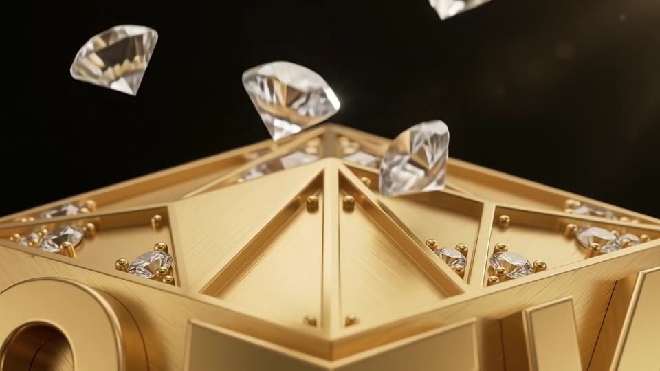 Liquid gold forms SFK emblem — SFK brand film still