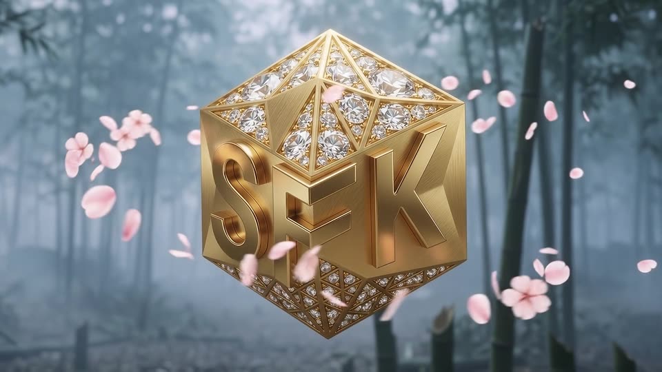 Samurai drawing katana in forest — SFK brand film still