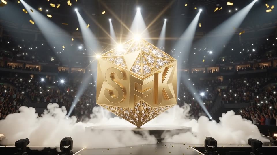 Stadium emblem reveal event — SFK brand film still