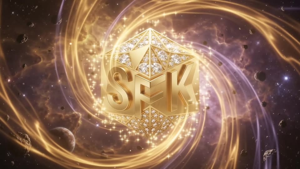 Supernova forms SFK emblem — SFK brand film still